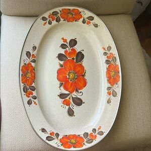 Showpan - MCM Enamel Oval Platter